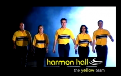 The yellow team at the bar